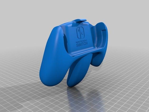 single joy-con n64 grip nintendo switch controller holder video games 3D print model - Mito3D