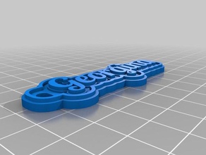 georgina Anahtarlık özelleştirilmiş 3d print model - Mito3D