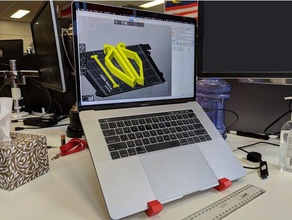 evrensel dizüstü bilgisayar standı bağlı dell huawei macbook air pro 3d print model - Mito3D
