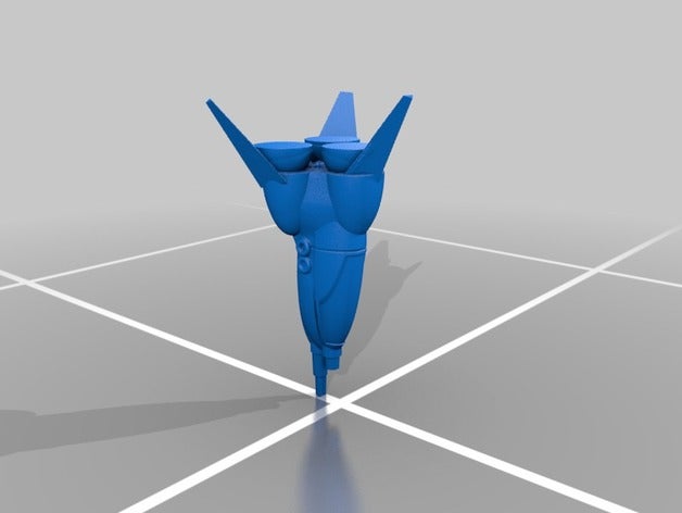 robotech zentran zentraedi fighter pod gatlin equipt games macross rrt wargame 3D print model - Mito3D
