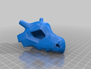 cubone içi boş kafatası remix video oyunlar pokemon 3d print model - Mito3D