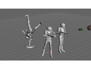 meltrandi attackers team 3 games intercolony war forces robotech rrt wargame 3d print model - Mito3D