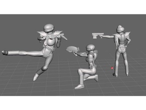 meltrandi attackers team 4 games intercolony war forces robotech rrt wargame 3d print model - Mito3D