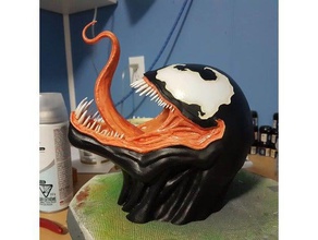 venom sculptures marvel spiderman symbiote 3d print model - Mito3D
