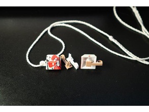 cherry mx keycap collana adattatore gioielli tastiera meccanica 3d print model - Mito3D
