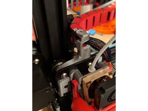 ender 3 hot-end-Kabel-Kette montieren 3d Drucker - Zubehör pro hot-end-mount 3d print model - Mito3D