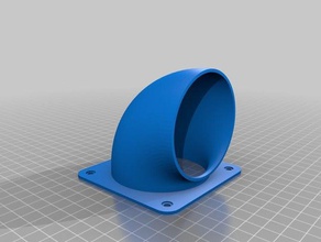 80mm fan baffle flashforge dreamer 3d printer accessories duct 3d print model - Mito3D