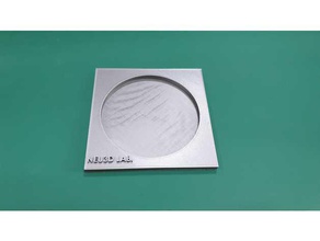 placa de petri fixer biología petri-titular 3d print model - Mito3D
