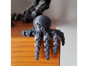 carino mini octopus pieno meccanica giocattoli 3d print model - Mito3D