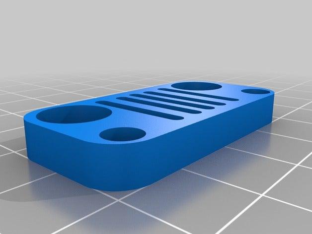 jeep grill key chain vehicles 3D print model - Mito3D