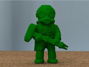 soldier hammer people 3d print model - Mito3D