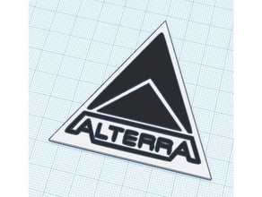 subnautica alterra logo signs logos 3d print model - Mito3D