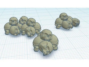cranio mucchio 28mm scala 3d stampa 3d print model - Mito3D