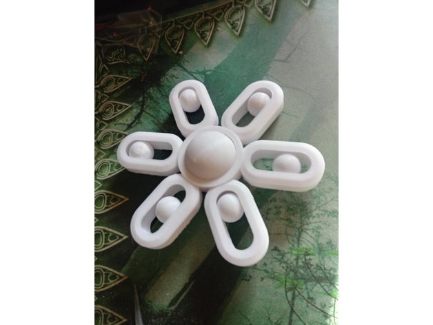 otra pieza fidget spinner mecánica los juguetes no cojinete de una sola impresión rodamiento 3D print model - Mito3D