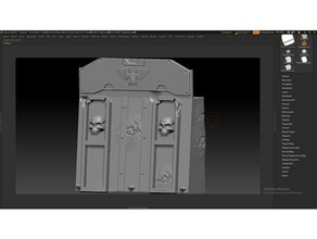 tabletop sci-fi imperialwall 3d printing science fiction spacer game terrain walls warhammer 40k 3d print model - Mito3D