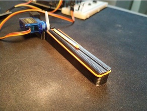 Armbrust gesteuert in der Robotik arduino bluetooth Gummi-band rubber band gun servomoteur servomotor 3d print model - Mito3D