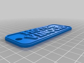 hotel vinicap keychains customized 3d print model - Mito3D
