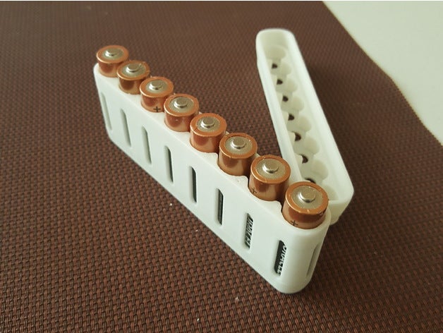 aa battery case 8 batteries containers nsfw 3D print model - Mito3D