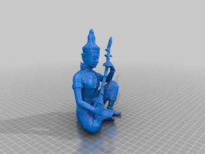 bouddha peu de soutien sculptures art asiatiques la religion 3d print model - Mito3D