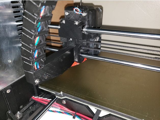 prusa i3 mk3s kablo zincir eksen tutucu eklenti 3d yazıcı parçalar yönetimi prusai3mk3s 3D print model - Mito3D