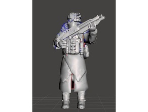 killzone rifleman buz trooper helghast oyuncaklar oyunlar 28 mm avcı 3 sci-fi scifi asker 3d print model - Mito3D