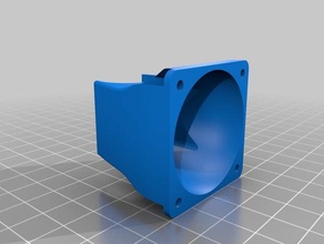 e3d v6 hotend clone adapter fan duct 40 mm printer parts 40mm 3d print model - Mito3D