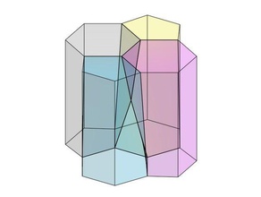 scutoid v2 biology geometric geometry polyhedra 3d print model - Mito3D