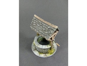 wishing well toy game accessories 28mm 32mm age sigmar dd dungeonsdragons malifaux miniature scale model scenery tabletop terrain wargame wargaming 3d print model - Mito3D