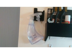 small spray bottle hangar anti-drip cup 3d printer accessories holder hook wall hanger 3d print model - Mito3D