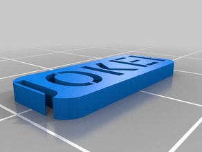 joker i segni loghi personalizzato 3d print model - Mito3D