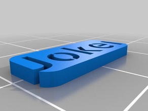 2 joker işaretler logoları özelleştirilmiş 3d print model - Mito3D