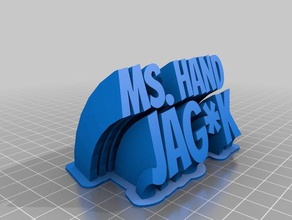 hand name plate office customized 3d print model - Mito3D