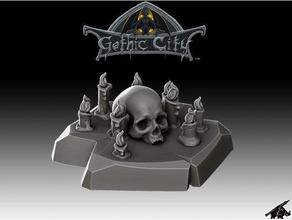 skull altar join our patreon props 3d print model - Mito3D