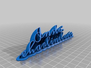 insta charlinelavie office personalizzato 3d print model - Mito3D
