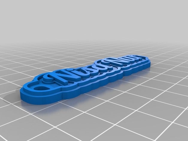 nisa nur keychains customized 3D print model - Mito3D