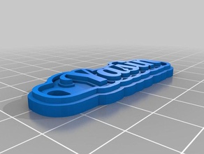 yasin Schlüsselanhänger angepasst 3d print model - Mito3D