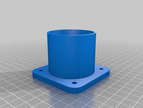 ridget shop vac tubo di raccordo a flangia parti personalizzato 3d print model - Mito3D