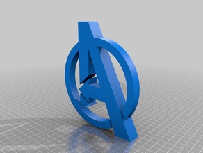 avengers endgame logo 2d sanat 3d print model - Mito3D