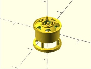 paramétrique us army ww2 75x20 jante de la roue véhicules 3d print model - Mito3D