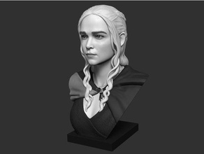 daenerys esculturas 3d print model - Mito3D