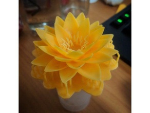 lotus art 3d print model - Mito3D