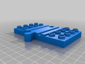 duplo brio placa playsets trilho de trem ikea lillabo lego brinquedo 3d print model - Mito3D