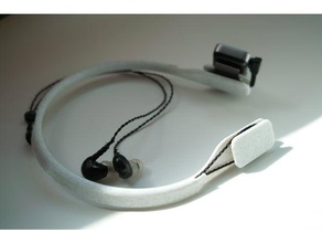 earstudio es100 wire-hiding neckband audio 3d print model - Mito3D