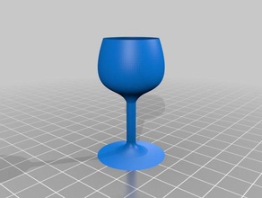 şarap cam 3d baskı 3d print model - Mito3D