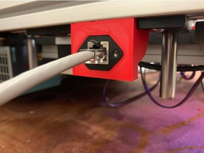 3030 ethernet connector bracket 3d printer accessories 3d print model - Mito3D