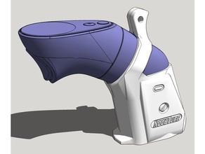 oculus andare noobtube con impugnatura a pistola video giochi controller l'arma vr quest protube 3d print model - Mito3D