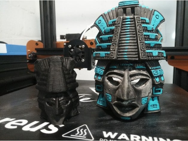 aztec mask props inca mexican mexico 3D print model - Mito3D