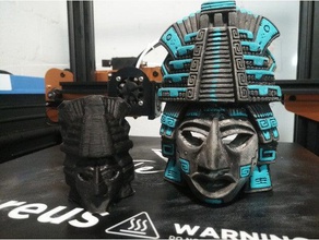 azteca máscara props inca mexicano méxico 3d print model - Mito3D