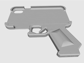 iphone xr smart gun case mobile protector smartphone 3d print model - Mito3D