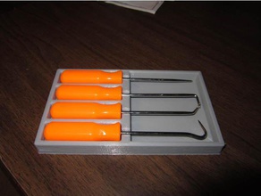 tray harbor freight mini pick hook set tool holders boxes 3d print model - Mito3D